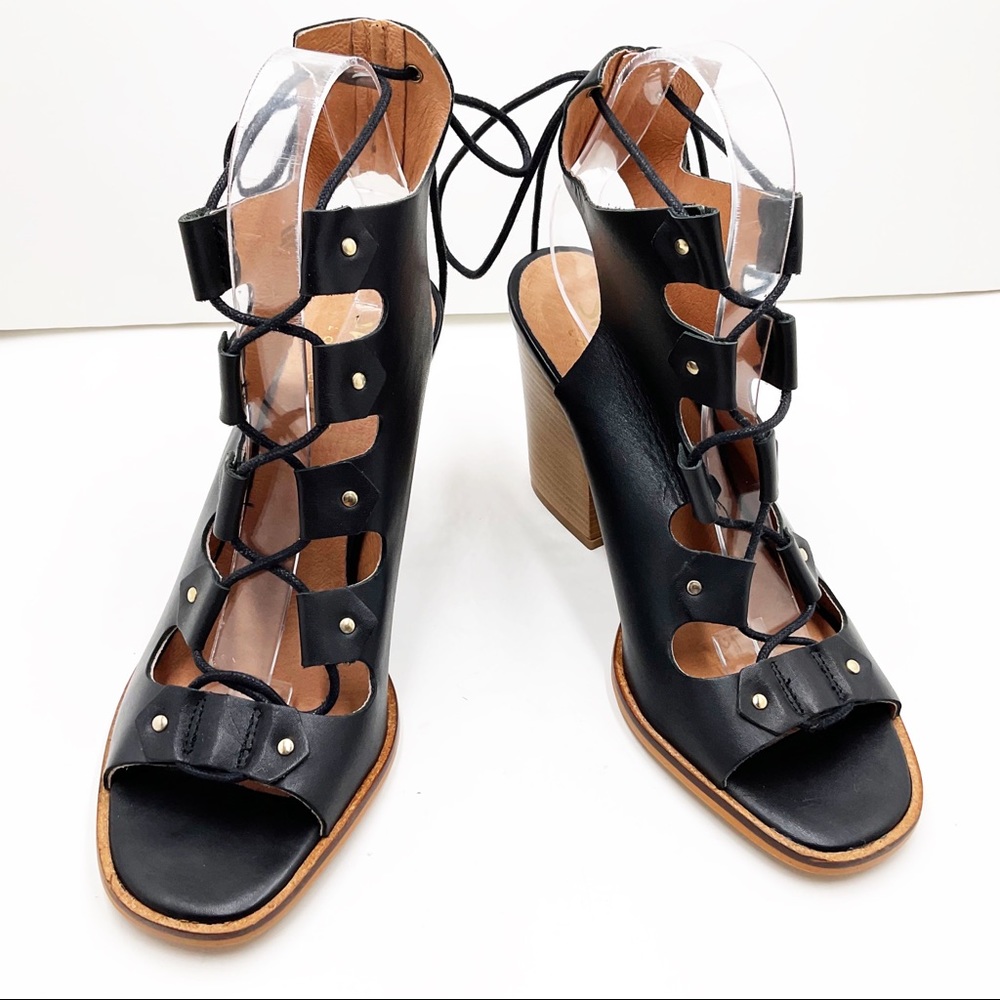 🆕{Shellys London} Linda Leather Ghillie Sandals